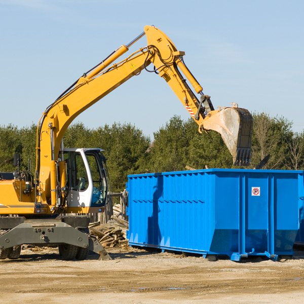 are there any restrictions on where a residential dumpster can be placed in Telford Tennessee